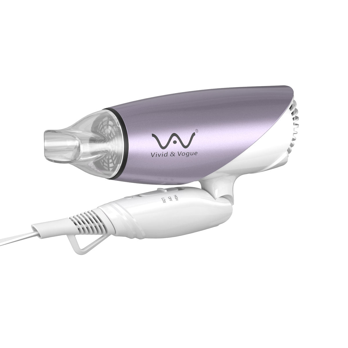 VAV イオンドライヤー 折りたたみ式 1200Wへアードライヤー ノズル付き 風温&風量調節可 収納便利