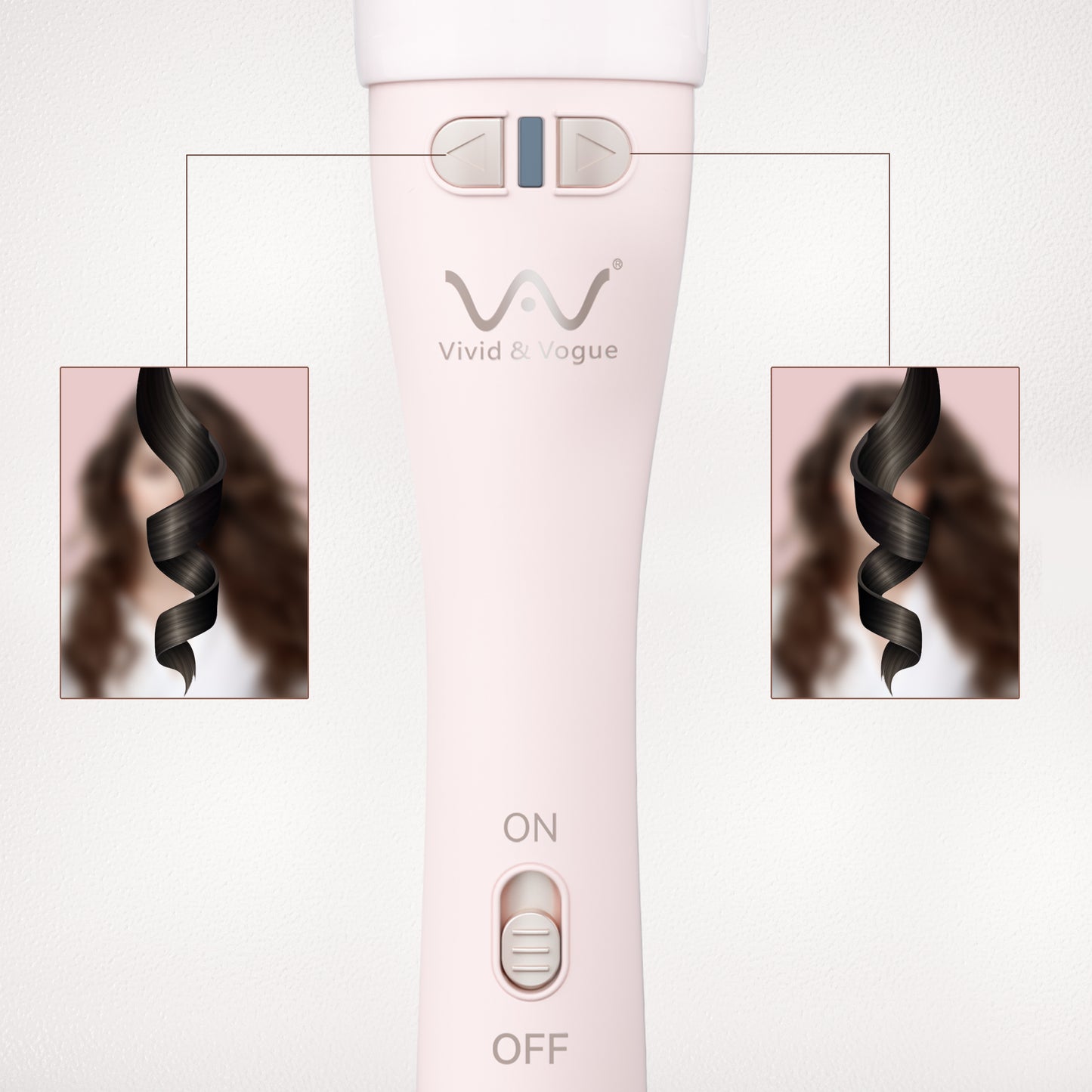 VAV 自動巻きヘアアイロン セラミックオートカールアイロン 32mmコテ 簡単便利 スタイリング カーリングワンド 初心者向け