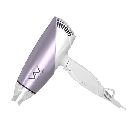 VAV Professional Hair Dryer Far Infrared &amp; Negative Ion Dryer 1200W Air Temperature &amp; Air Volume 6 Sets Salon Grade (White) 