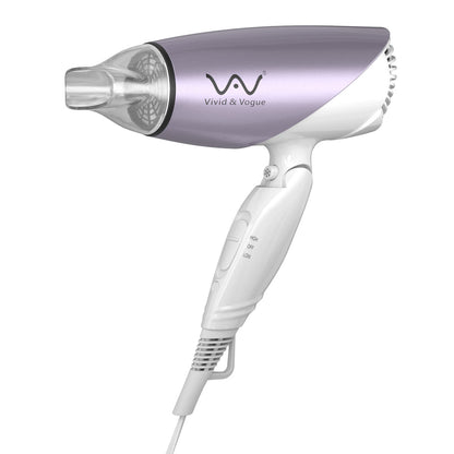 VAV Professional Hair Dryer Far Infrared &amp; Negative Ion Dryer 1200W Air Temperature &amp; Air Volume 6 Sets Salon Grade (White) 