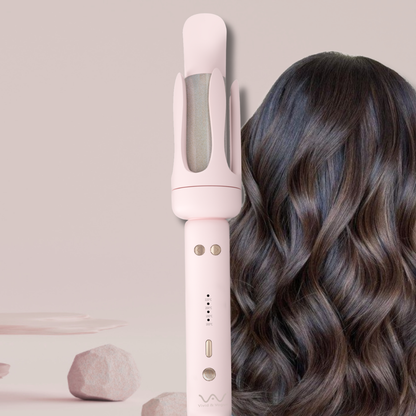 VAV オートカールアイロン 32ｍｍ 自動巻きヘアアイロン 簡単操作 スタイリング 初心者/不器用さんに向け こて160~220℃温度4段階調節可 スマートタイマー カーリングワンド 100～240Ⅴ海外兼用