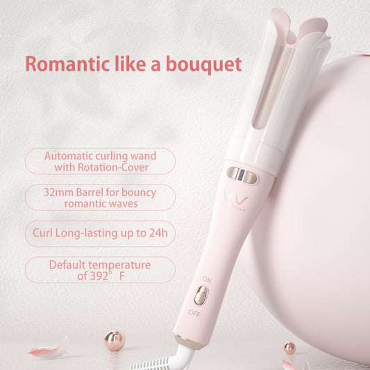 VAV Automatic Curling Iron,Hair Curler Automatic Rotating with One-Click,1.25inch Curling Wand for Long/Medium Hair, 32mm Hair Waving Style Tool 