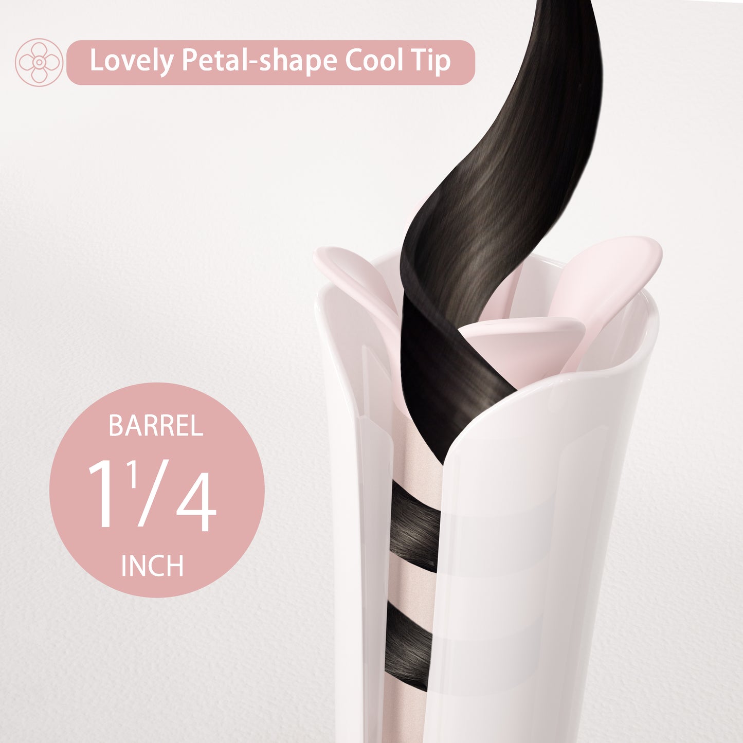 VAV Automatic Curling Iron,Hair Curler Automatic Rotating with One-Click,1.25inch Curling Wand for Long/Medium Hair, 32mm Hair Waving Style Tool 