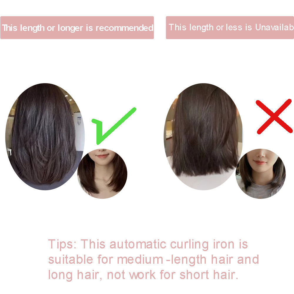 VAV Automatic Curling Iron,Hair Curler Automatic Rotating with One-Click,1.25inch Curling Wand for Long/Medium Hair, 32mm Hair Waving Style Tool 