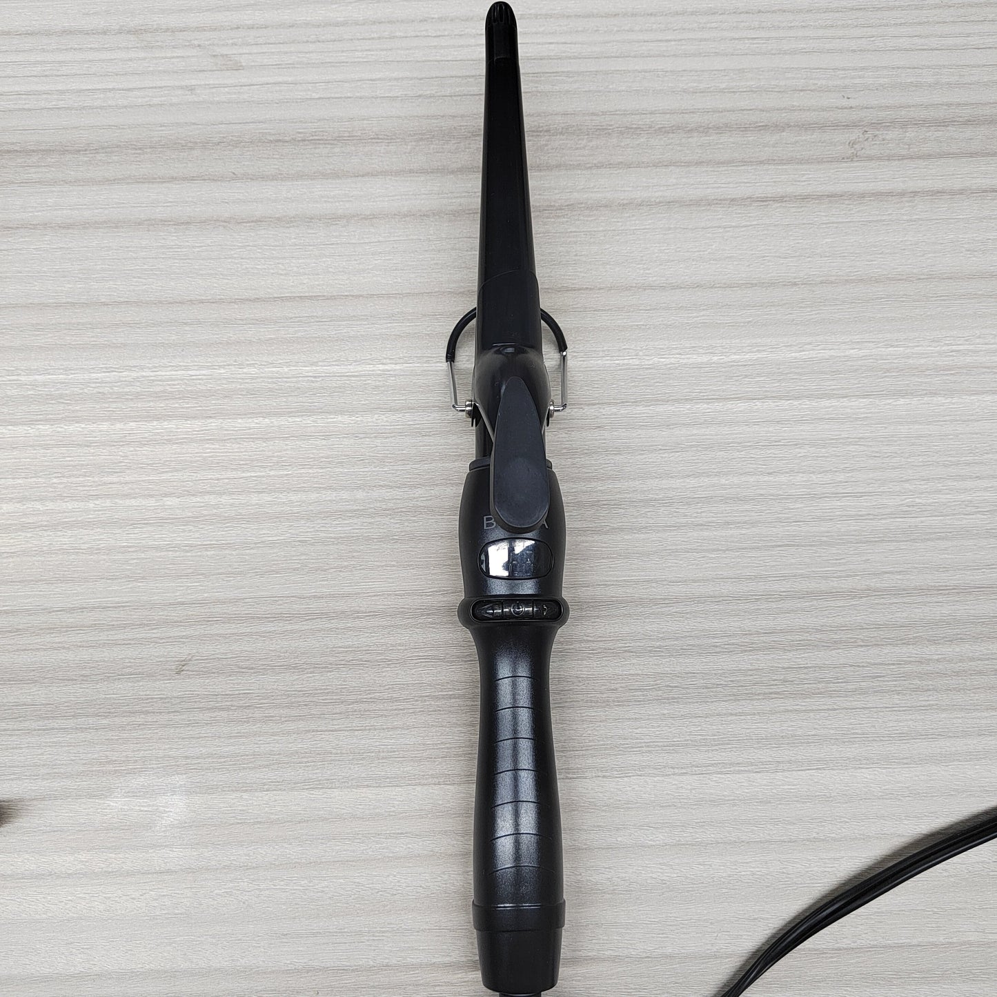 BERTA Curling Iron Wand Ceramic Coated and Adjustable Temp Setting Tapered Hair Curler,1/2-1 Inch Curling Wand for Fast Heating,Digital Display,Auto Shut Off, Black