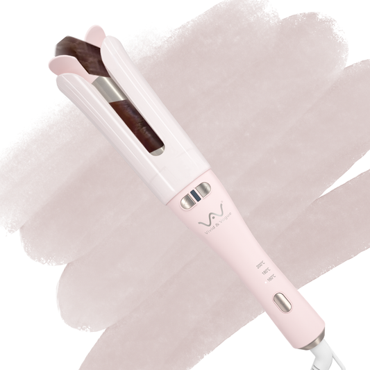 VAV 自動巻きヘアアイロン 160～200℃温度調節可 オートカールアイロン 32ｍｍコテ 簡単便利 スタイリング カーリングワンド 初心者/不器用さん向け 海外兼用
