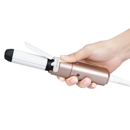 VAV Mini Travel 2 in 1 Hair Straightener and Curler 1 Inch Curling Iron Flat Iron Dual Voltage Hair Styling Tools Ceramic Coating Panel