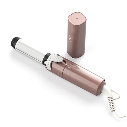 VAV Mini Travel 2 in 1 Hair Straightener and Curler 1 Inch Curling Iron Flat Iron Dual Voltage Hair Styling Tools Ceramic Coating Panel