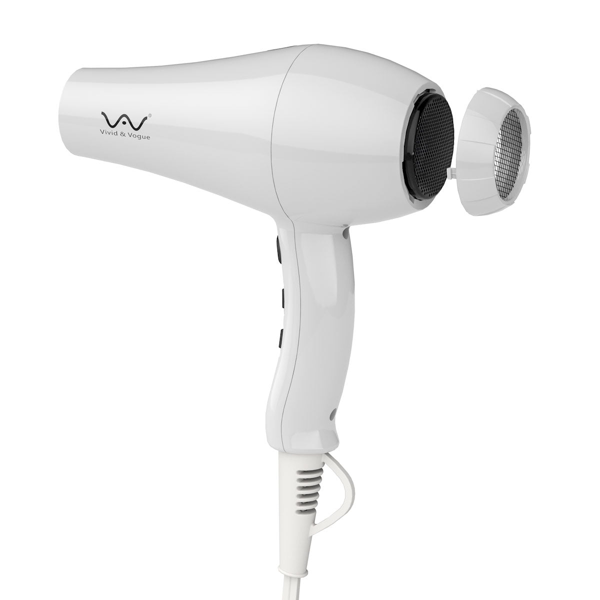 VAV プロ仕様ヘアドライヤー 遠赤外線＆マイナスイオンドライヤー 1200W 風温＆風量6セットサロン級(ホワイト)