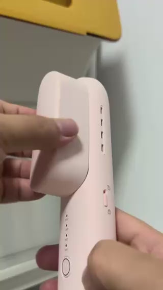 VAV コードレスヒートブラシ コンパクト&軽量&携帯便利&Type-C充電式 ヘアブラシアイロン ボリュームアップ/ストレート/カール/ワンカール多様なヘアアレンジ 海外兼用